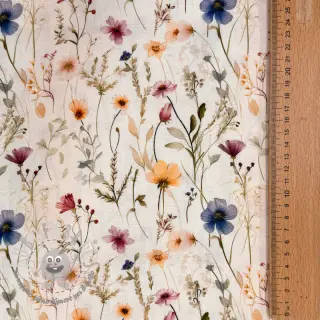 Viscosa con lino Botanic design A
