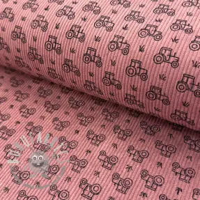 Velluto a coste STRETCH Tractors old pink