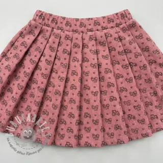 Velluto a coste STRETCH Tractors old pink