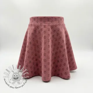 Velluto a coste STRETCH Little bunny old pink