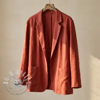 Viscosa con lino SPANDEX terracotta