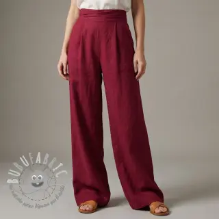 Viscosa con lino SPANDEX burgundy