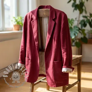 Viscosa con lino SPANDEX burgundy
