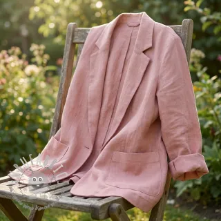 Viscosa con lino SPANDEX old rose