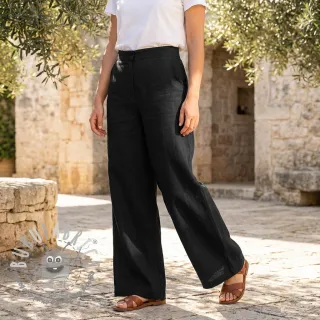 Viscosa con lino SPANDEX black