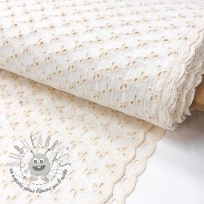Tessuto di cotone EMBROIDERY Rosemary white
