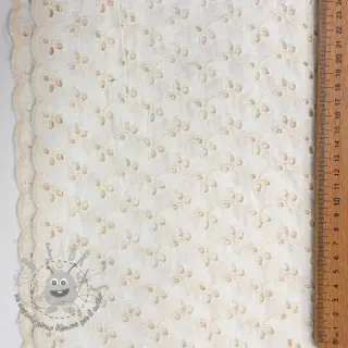 Tessuto di cotone EMBROIDERY Rosemary white