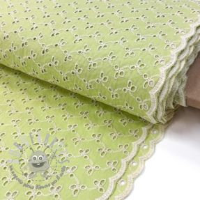 Tessuto di cotone EMBROIDERY Rosemary lime