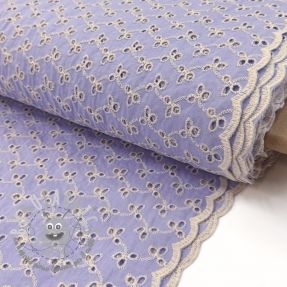 Tessuto di cotone EMBROIDERY Rosemary lilac
