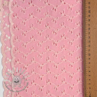Tessuto di cotone EMBROIDERY Rosemary rose