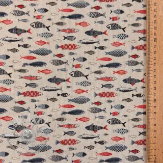 Tessuto decorativo Linenlook Aquarium multico
