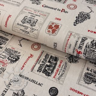 Tessuto decorativo Linenlook Vincennes rouge