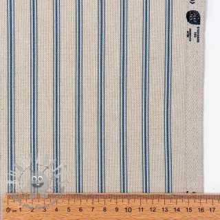 Tessuto decorativo Linenlook Vincennes bleu