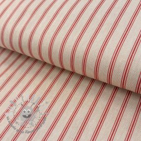 Tessuto decorativo Linenlook Vincennes rouge