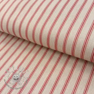 Tessuto decorativo Linenlook Vincennes rouge