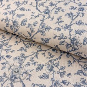 Tessuto decorativo Linenlook Meredith bleu