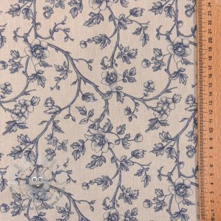 Tessuto decorativo Linenlook Meredith bleu