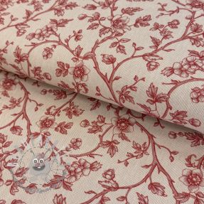 Tessuto decorativo Linenlook Meredith rouge