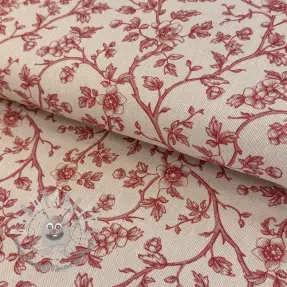 Tessuto decorativo Linenlook Meredith rouge