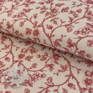 Tessuto decorativo Linenlook Meredith rouge