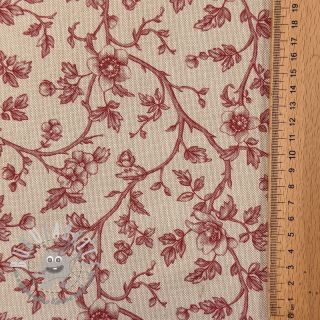 Tessuto decorativo Linenlook Meredith rouge