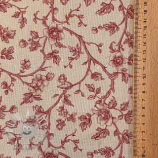 Tessuto decorativo Linenlook Meredith rouge