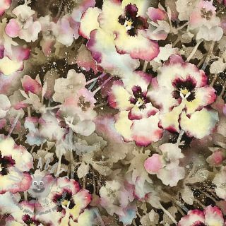 Viscosa RADIANCE Viola taupe digital print