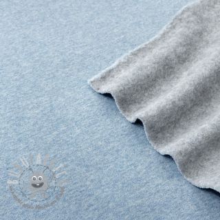 Felpa garzata JOGGING blue melange