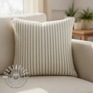 Tessuto decorativo Linenlook Vincennes bleu