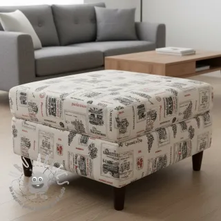 Tessuto decorativo Linenlook Vincennes rouge