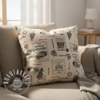 Tessuto decorativo Linenlook Vincennes rouge