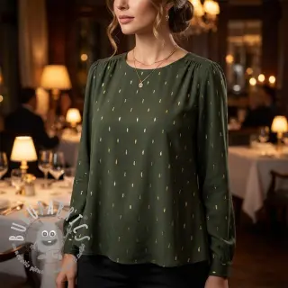 Viscosa LUREX dark green