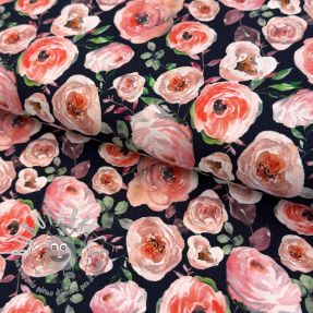 Jersey Roses navy digital print