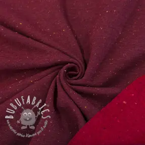 Felpa garzata COSY burgundy melange