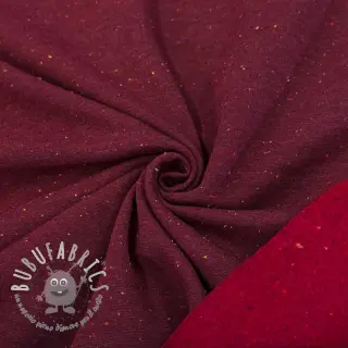 Felpa garzata COSY burgundy melange