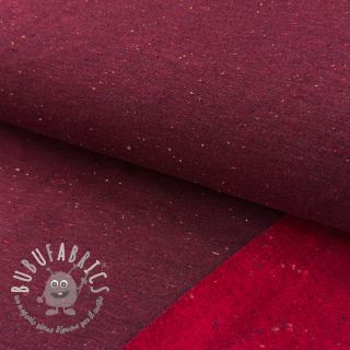 Felpa garzata COSY burgundy melange