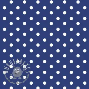 Tessuto di cotone Dots cobalt
