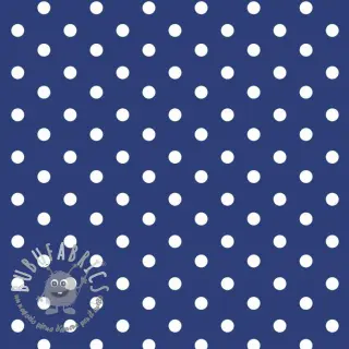 Tessuto di cotone Dots cobalt