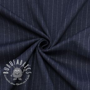 Tessuto per tailleur da donna VICENZA Pinstripe navy