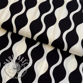Viscosa ECOVERO Abstract black ecru