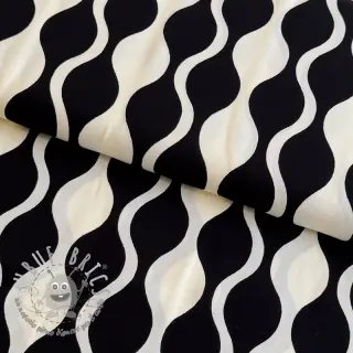 Viscosa ECOVERO Abstract black ecru