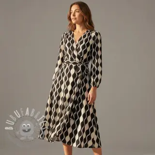 Viscosa ECOVERO Abstract black ecru