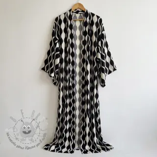 Viscosa ECOVERO Abstract black ecru