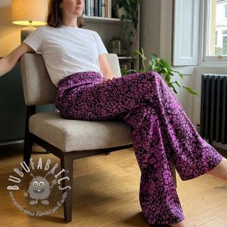 Viscosa ROSELLA STRETCH Animals purple