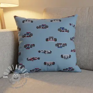 Tessuto di cotone Cars light blue