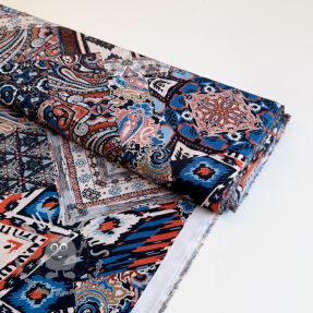 Viscosa RADIANCE Ethnic patch ecru digital print