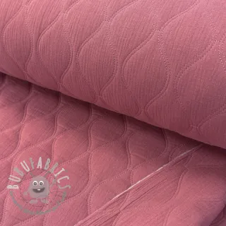 Mussola/Doppia garza QUILT Wave mauve