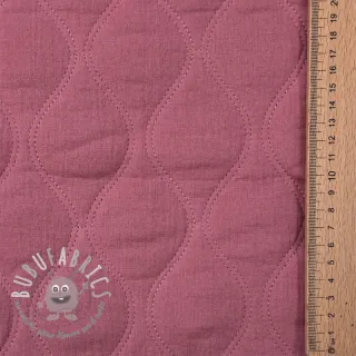 Mussola/Doppia garza QUILT Wave mauve