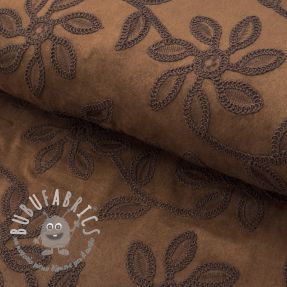 Tessuto scamosciato stretch Amalia brown