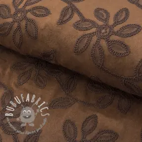 Tessuto scamosciato stretch Amalia brown